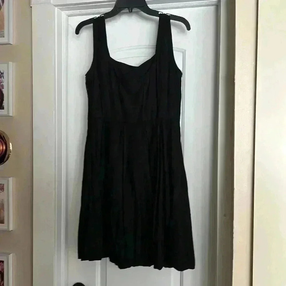 Cynthia Rowley, black linen mini bubble dress - Picture 4 of 4